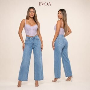 Jeans Wide Leg Celeste